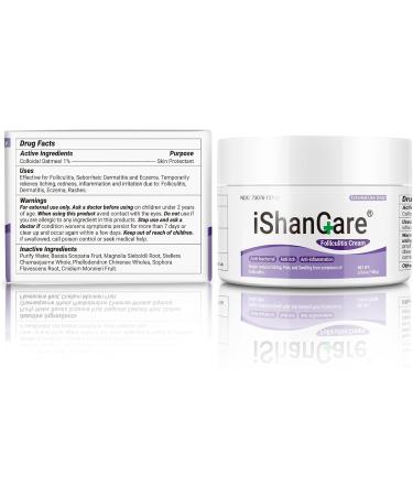 ishancare Folliculitis Treatment Highly Effective Folliculitis Cream Natural folliculitis for Itching Redness Inflammation Ache Burning 3.53 Oz 100g - Buy Online on GoSupps.com