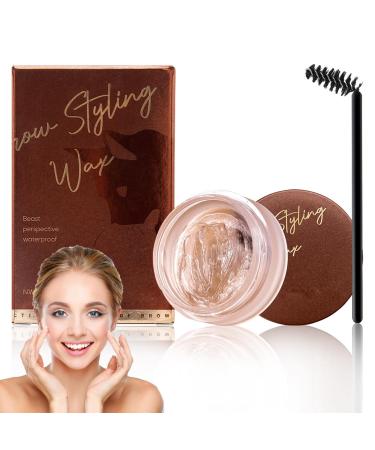 3 Eyebrow wax Transparent Long Lasting Natural Eyebrow Wax Waterproof Eyebrow Makeup Balm Pomade Cosmetics Freeze Pomade for Eyebrow Lamination Fanelod 3 Pcs Transparent