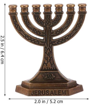 HOMSFOU 4 pcs Arms Branch Judaica Decoration Party Menorah Land Religious Office Holder Fengshui Holders Adornments Shabbat Worship Vintage Jerusalem for Chruch Home Dinner Statue - Buy Online on GoSupps.com