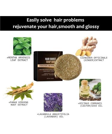 Anti Gray Hair Shampoo Men Gray Hair Reverse Bar Shampoos Reverse Gray Hair Reverse Bar Castor Oil for Gray Hair Coverage Hair Darkening Grey Reducing (1pc) - Buy Online on GoSupps.com