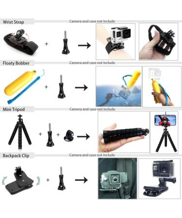 BMUUPY GoPro Hero 8 Black Accessories Kit - Waterproof Housing Case, Filter, Lens Screen, Chest Strap, Bike & Car Mount Set - Buy Online on GoSupps.com