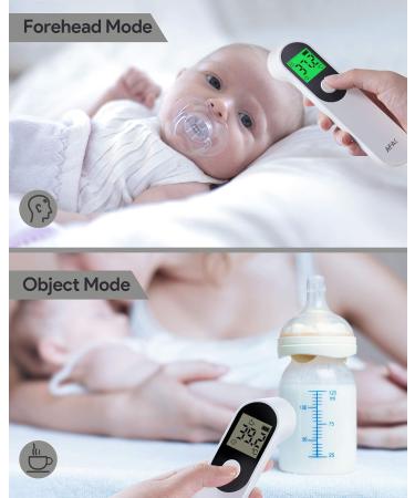 AFAC Infrared Digital Forehead Thermometer - No Touch, Instant Accurate Reading, 3 Color LCD Backlight - For Baby, Kids & Children - High Temp Alarm - Buy Online on GoSupps.com