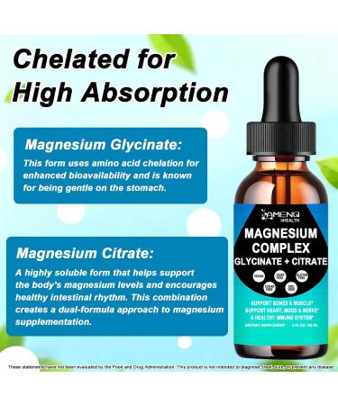 Magnesium Complex Supplement Triple Calm Magnesium Glycinate & Citrate 400mg Drops Fast Absorption Liquid Magnesium Plus Ashwagandha & L-Theanine for Relaxation Sleep Muscle & Nerve Health Non-GMO - Buy Online on GoSupps.com