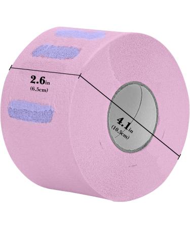 Buy Pink Barber Neck Stripes - 5 Rolls of 500 Disposable & Flexible Paper Strips for Hairdressing Salons | Water-Repellent & Self-Adhesive Accessories - Buy Online on GoSupps.com