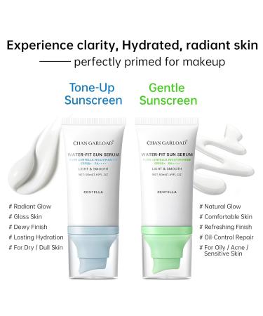 Korean Sunscreen for Face & Body SPF 50+ Madagascar Centella Mineral Sunblock with Tinted Moisturizer Hyaluronic Acid & Niacinamide Lightweight & Hydrating Korean Skin Care 50ml 1.69 Fl Oz (Pack of 1) Blue - Buy Online on GoSupps.com