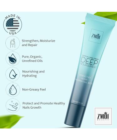 Shea Nourishing Cuticle & Nail Cream | USA Made Pro Nail Care | Strengthen Nails & Soften Cuticles | Hydrating Repair with Organic Shea Butter | 1 Oz - Buy Online on GoSupps.com