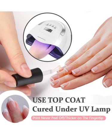 KQueenest 30 Pcs White French Tip Press-On Nails - Short Almond Acrylic & Nude Pink Gel Nails for Women - Classic DIY Manicure - Buy Online on GoSupps.com