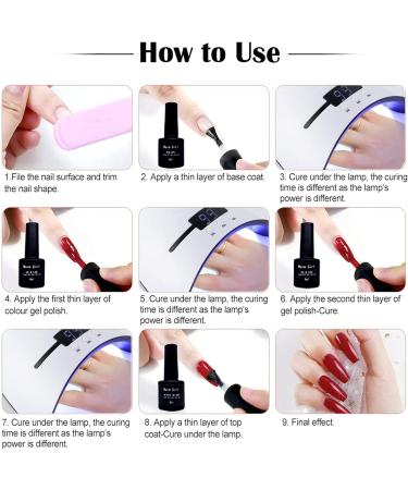 Warm Girl Gel Nail Polish Set - 6 Colours Gel Nail Polish kit Soak Off UV/LED Gel Polish Long Lasting Manicure kit 8ML - Buy Online on GoSupps.com