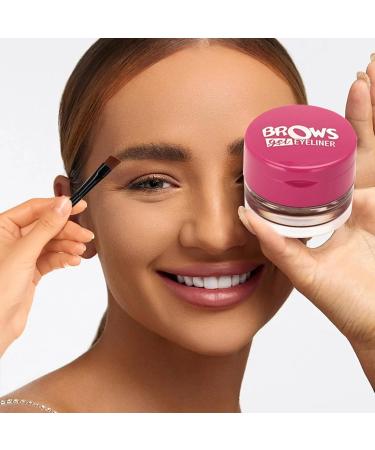 Eyebrow Powder Sculpting Kit - 2 in 1 Brow Powder Sculpting Portable Waterproof Brow Contour Kit Brow Make up Kit for Women Frifer 3 - Buy Online on GoSupps.com