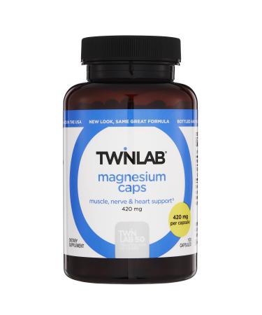 Twinlab Magnesium Capsules 420 milligrams 100 Capsules