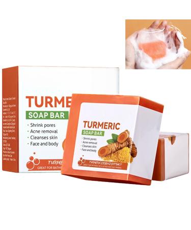 Turmeric Soap for the Face Soaps Turmeric All Natural Turmeric Face Soap Turmeric Whitening Soap All Natural Turmeric Soap Cleanser Bar Soap for Hyperpigmentation