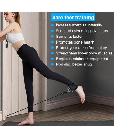 Ksvaye Fitness Foot Loops with D-Ring Ankle Straps - Adjustable Cable Pull Kickback Loops for Men & Women - Perfect for Gym Workouts - Buy Online on GoSupps.com