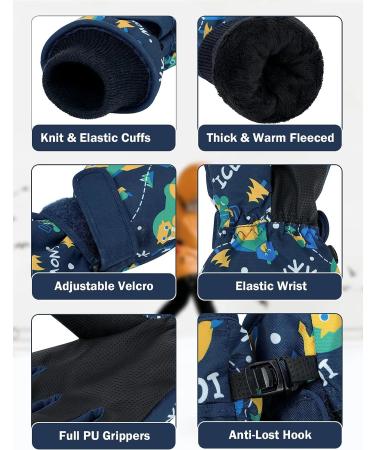 Century Star Kids Waterproof Snow Gloves | Insulated Winter Gloves for Boys and Girls | Outdoor Mittens for Skiing | Purple | Large (9-13 years) - Buy Online on GoSupps.com