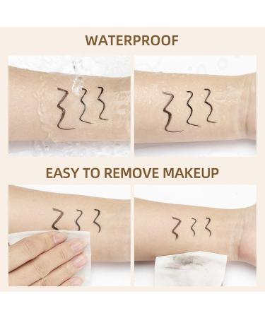 Waterproof Liquid Eyeliner Pen | Smudge Proof & Long Lasting | Ultra Fine Tip | Black/Brown | 0.14 Fl Oz - Pack of 1 - Buy Online on GoSupps.com