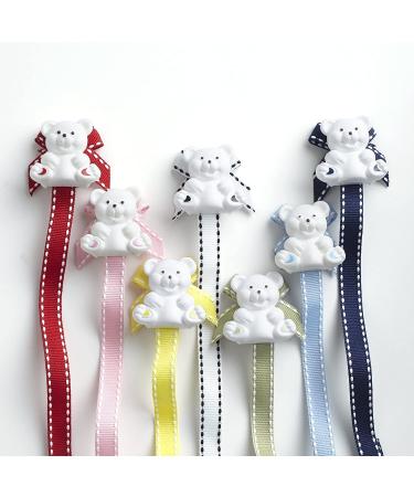 Baby Buddy Universal Pacifier Holder Clip - Sage with White Stitch | Silicone Ring Attachment | for Babies 4 Months+ | Toddler Boys & Girls - Buy Online on GoSupps.com