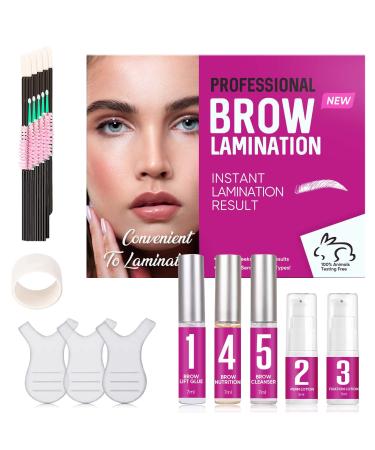 iTecFreely Brow Lamination Kit  Instant Effective DIY Eyebrow Lamination Kit  Professional Lift Trendy Eyebrow Kit for Thicker and Fuller