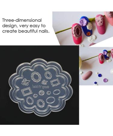 4 Types Nail Art Templates - Durable 3D Silicone Acrylic Moulds for Gorgeous Nail Designs - Buy Online on GoSupps.com