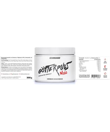 OS NUTRITION G tterpuls NULL Premium Caffeine-Free Pre Workout - Raspberry Flavor 300g | International Shipping Available - Buy Online on GoSupps.com
