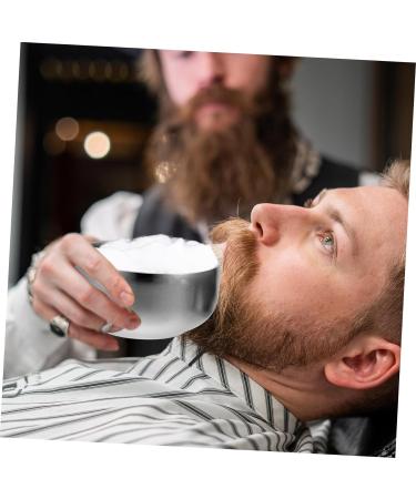 Frcolor Stainless Steel Shaving Bowl with Lid - Travel-Friendly Men's Shaving Shell for Salon Use | Perfect for Beard Care - Buy Online on GoSupps.com