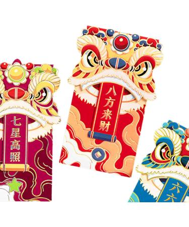 Generic 6X 2024 Chinese New Year Red Envelope Red Pocket Delicate Hongbao Spring Festival Graduation Gift Birthday Holiday Style A - Buy Online on GoSupps.com