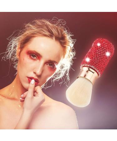XhuangTech Bling Make Up Brush Crystal Makeup Travel Brushes Blusher Rhinestone Cover Foundation Highlight Blush Cosmetic Tools (Red) - Buy Online on GoSupps.com