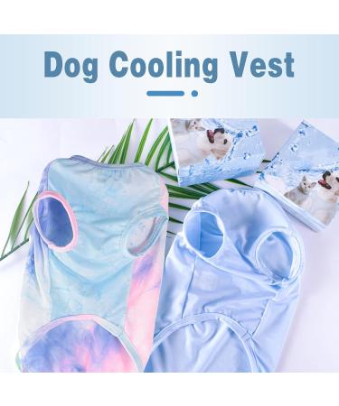 Winmany Cooling Vest for Dogs - Summer Pet Tank Top Lightweight Quick-Drying T-Shirt with Sun Protection for Small Medium & Large Dogs - Colorful X-Large Outfit - Buy Online on GoSupps.com