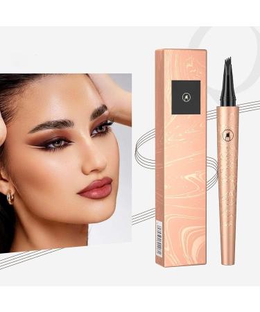 Microblading Eyebrow Pen 3D Waterproof Long-Lasting Eyebrow Pen Long-lasting Natural Makeup Fine Stroke Magic Eyebrow Pencil Stay on All Day (Gray) - Buy Online on GoSupps.com