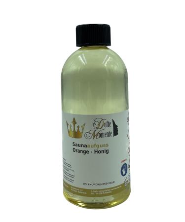 Fragrant Moments Sauna Infusion Concentrate Orange-Honey - 500ml in PET bottle with dropper cap and child safety lock Orange-Honey 500ml