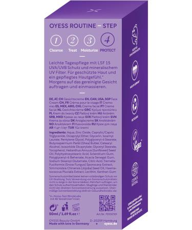  Oyess OYESS loving nature facial care light face cream 50 ml - Buy Online on GoSupps.com