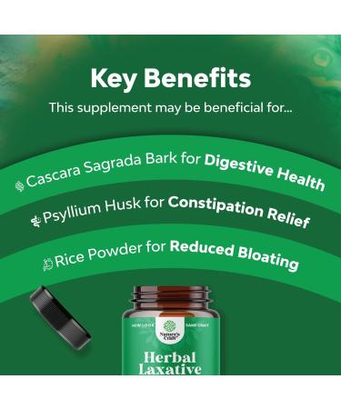 Herbal Laxative Capsules with Probiotics for Natural Colon Detox & Digestive Support - Triple Herb Cleanse Pills - Buy Online on GoSupps.com