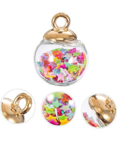 AMOSFUN 90 STK Mini-Sequins Ball Jewelry - Crystal Glass Bottle Pendant Glossy Rhinestone & Pearl Mini-Globe International Shipping Available - Buy Online on GoSupps.com