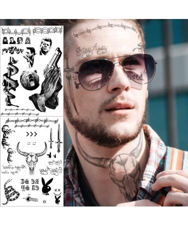 Halloween Face Makeup Stickers - 4 Sheets Cosplay Fake Tattoos for Adults, Teens, Women, Men - Halloween Costume Accessories - Buy Online on GoSupps.com