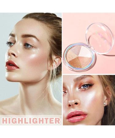 Highlighter Makeup Palette - Long Lasting Shimmer & Glitter Highlighter for Women | Professional Face Highlighter Powder -02 - Buy Online on GoSupps.com