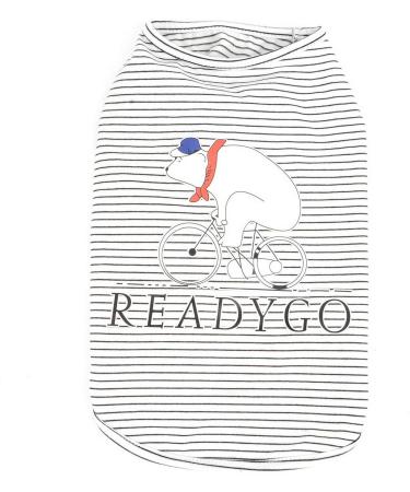 Zweitea Small Dog T-Shirts - Summer Striped Tank for Puppies & Cats | Soft Cotton Chihuahua Clothing in Black - Buy Online on GoSupps.com