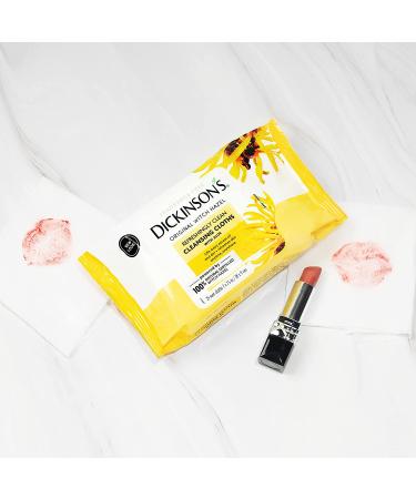 Dickinson's Original Witch Hazel Cleansing Cloths with Aloe - 4 Pack, 25 Count Each | Refreshing Clean - Buy Online on GoSupps.com