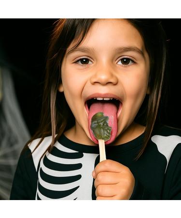 Becky s Creepy Lollipops 90g 10 sucettes effrayantes avec b ton en forme d os Bonbons sucr s pour f tes d enfants Sucettes originales emball es individuellement partager offrir et d corer - Buy Online on GoSupps.com