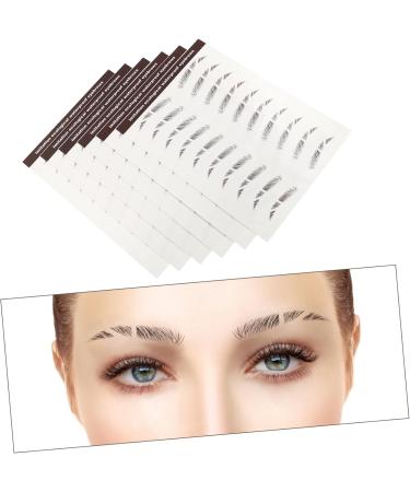 Beavorty 18 Pcs Eyebrow Stickers Waterproof Stickers Makeup Eyebrow Transfer Artificial Eyebrow Tattoos 3d - Buy Online on GoSupps.com