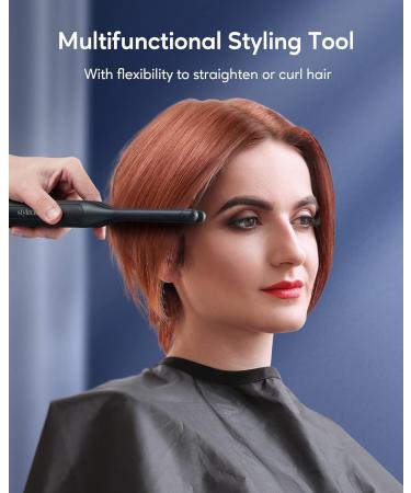 Mini Smooth Iron - Professional Hair Smoothing Tool for Short Hair Beard & Ponytail | Quick 15S Heat Titan Low Iron with Adjustable Temperature - Buy Online on GoSupps.com