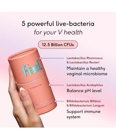 FEEL V Health 90 Capsules, Women s Probiotic for Vaginal Health & pH Balance | D Mannose, Cranberry and Botanical Support for Urinary Tract Wellness | Intimate Flora Balance, Odor & Comfort Support - Buy Online on GoSupps.com