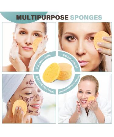 50 Natural Compressed Facial Sponges - Reusable Makeup Removal & Daily Skin Care - Buy Online on GoSupps.com