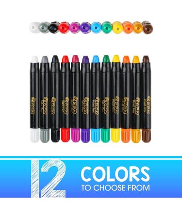 OPAWZ 12pcs Non-Toxic Dog Hair Dye Paint Pens - Washable Pet Hair Color Crayon for Dogs, Cats, Birds and Horses - Buy Online on GoSupps.com