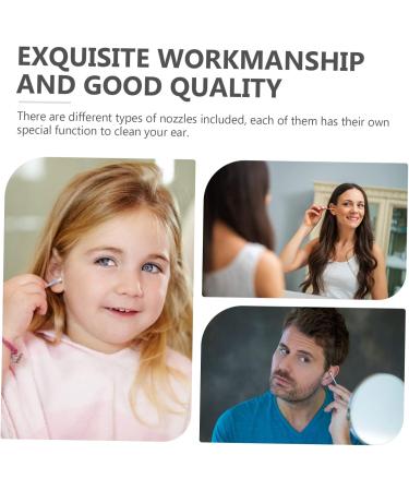 FRCOLOR 30pcs Practical Ear Nozzles for Ear Cleaning Food-Grade Replacement Tips for Earwax Removal White White 2.8X1.1X1.1CM - Buy Online on GoSupps.com