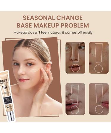 BB Cr me Teint e 30g SPF 50+ Fond de Teint Hydratant Haute Couvrance Cr me Solaire Visage Unifie le Teint Couvre les Imperfections clat Naturel Toute Peau - Buy Online on GoSupps.com