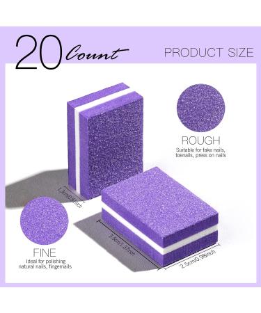 FANDAMEI Mini Nail Buffers and Files Kit - 20 Count Sponge Nail Buffer Blocks, 100/180 Nail File, 1000/4000 Nail Polishing Buffer - Professional Nail Care Tools - Buy Online on GoSupps.com