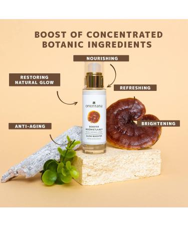 Orientana - Natural Face Illuminating Booster Reishi & Rhodiola | Vegan Glow Day Cream | Anti Aging Moisturiser | Dark Spot Pigmentation Treatment | Firming Hydrating Mature Skin - 30ml - Buy Online on GoSupps.com