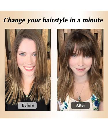 NOOMBY Clip in Bangs 100% Human Hair Thick Bangs with Temples in Natural Black - One Piece Hairpieces for Women - Buy Online on GoSupps.com