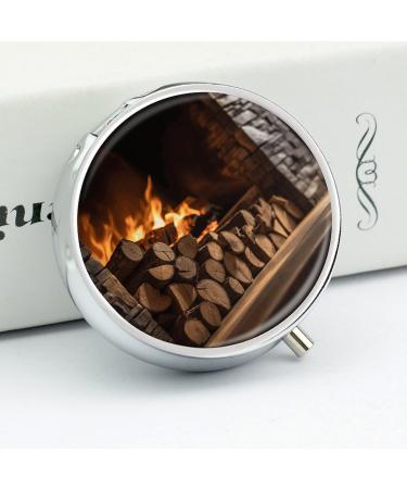 Portable 3 Compartment Wooden Pill Box - Travel-Friendly Pill Organizer for Purse & Pocket - Buy Online on GoSupps.com