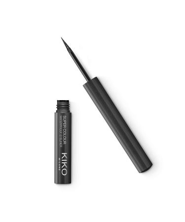 KIKO Milano Super Colour Waterproof Eyeliner 10 | Waterproof super-covering coloured liquid eyeliner 10 Pearly Charcoal