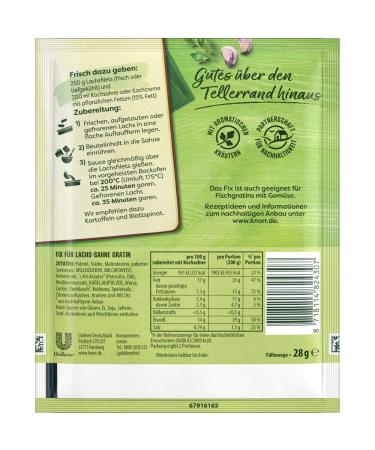 Buy Knorr Salmon Cream Gratin Mix - 2 Portions of Delicious Casserole with Natural Ingredients | International Shipping Available - Buy Online on GoSupps.com