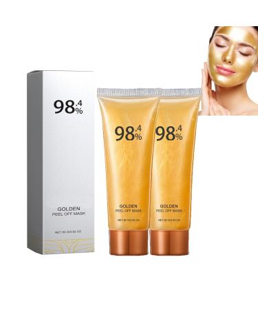 Dyceittdia Gold Face Mask Exfoliating Mask Cleans Blackheads and Impurities Reduce Wrinkles Firming Skin 2 Pieces x 80 g 2 Pieces Face Mask 2 Pieces